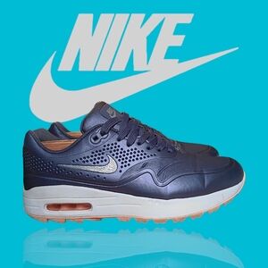 Nike Air Max 1 Low Spikeless Golf Metallic Dark Purple Great Pre-owned Condition